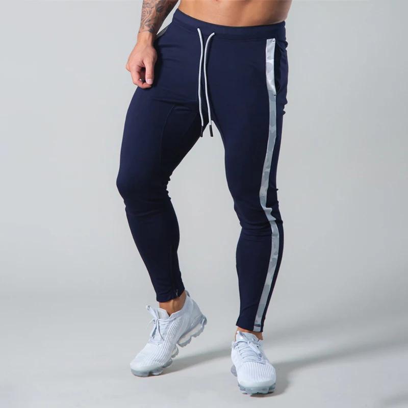 Solid Color New Men Trousers Streetwear Casual Pants Patchwork Camo Men Pants Joggers Gym Workout Sweatpants